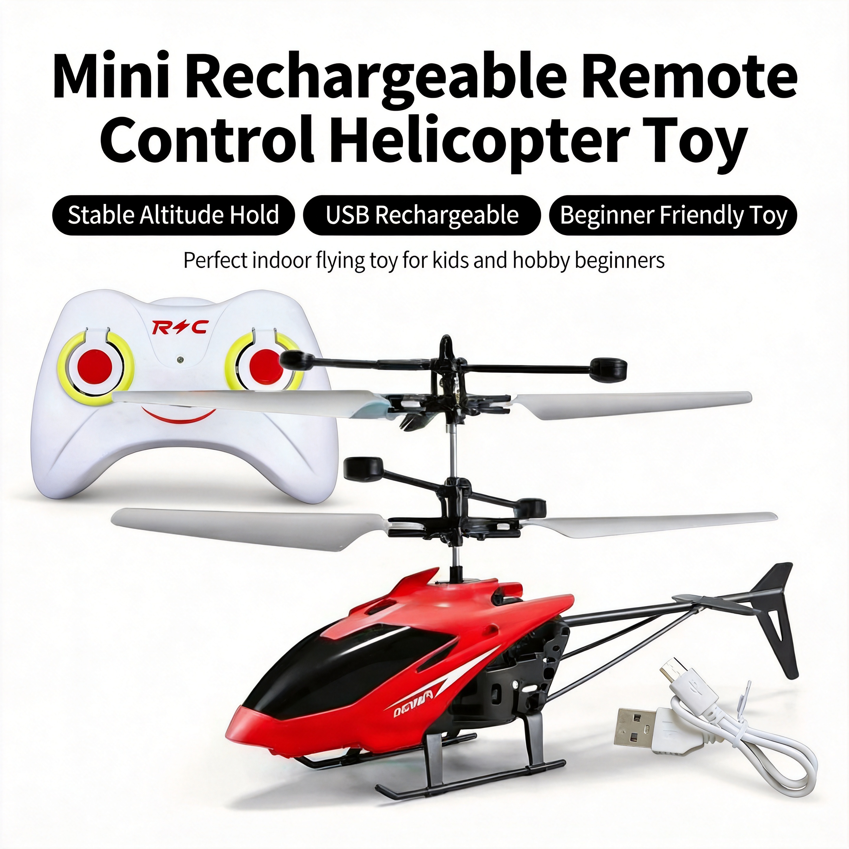 Rc Helicopter Nitro - Helikopter Mini Remote Control Isi Ulang,