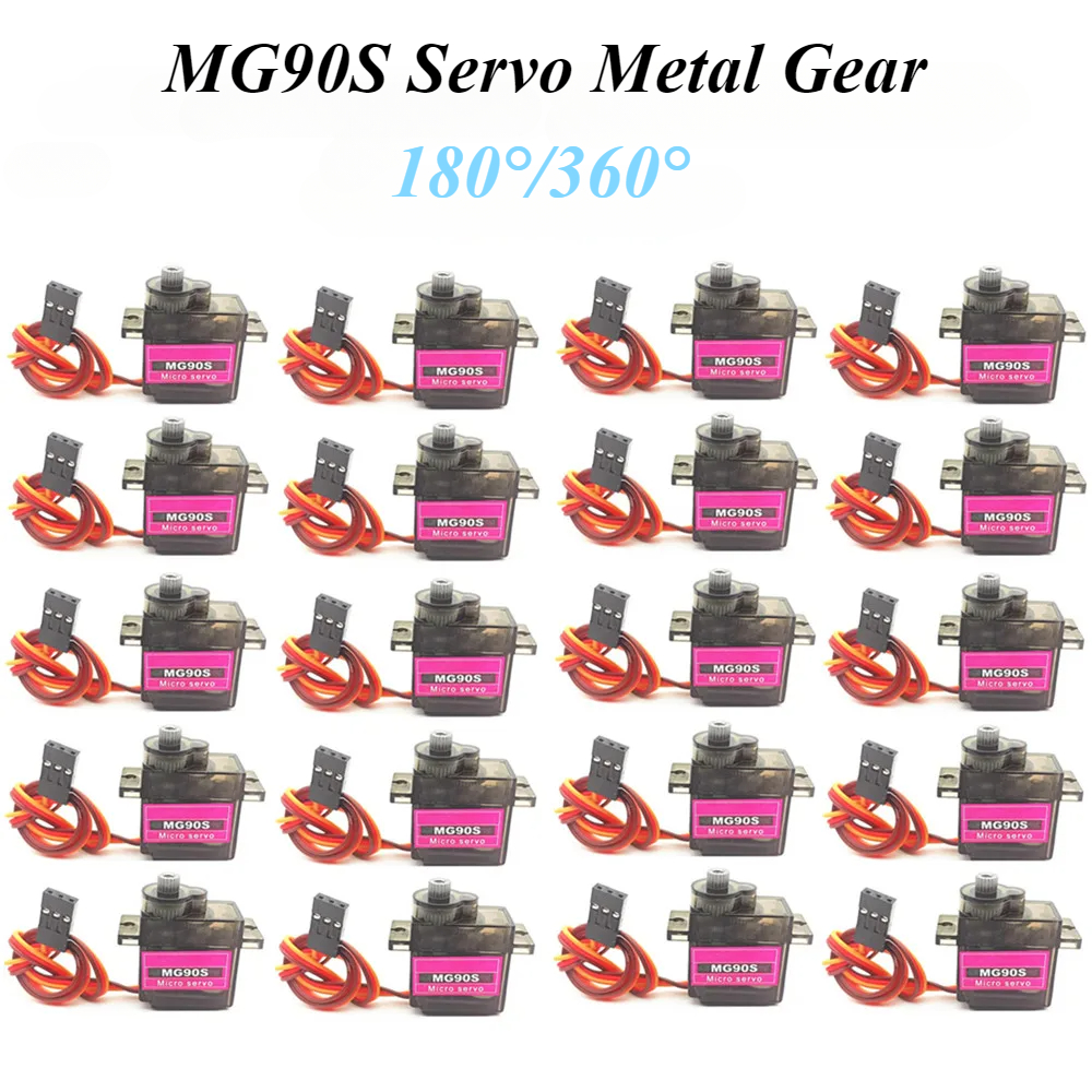 Rc Helicopter Servo - 2/4/10/20/50 buah MG90S Servo semua gigi