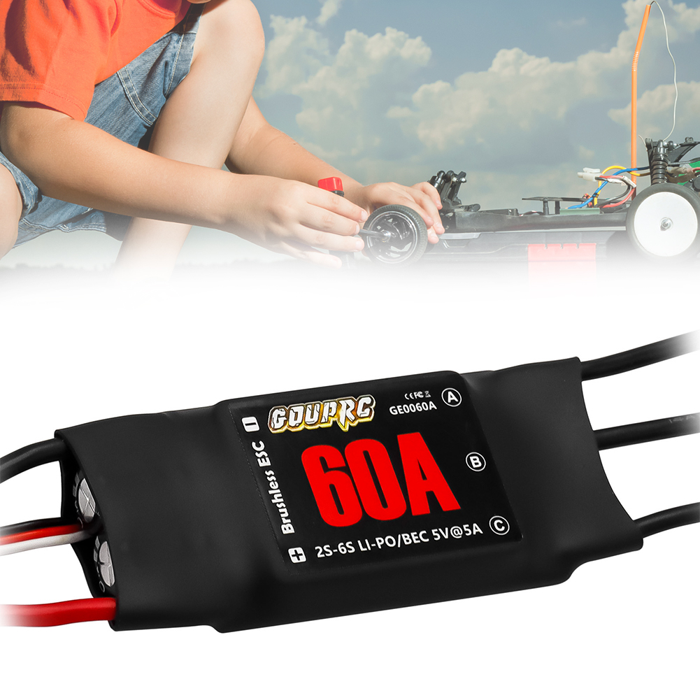 Rc Helicopter Electric - 60A Brushless ESC 2-6S Pengontrol Kecepatan