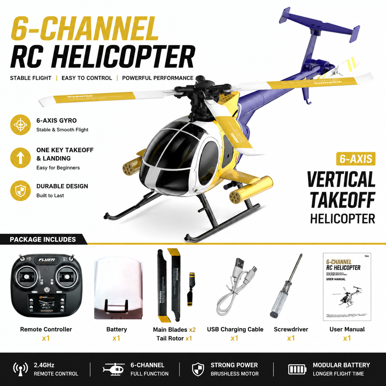 Rc Helicopter Large - Helikopter RC K300 6CH Motor Brushless
