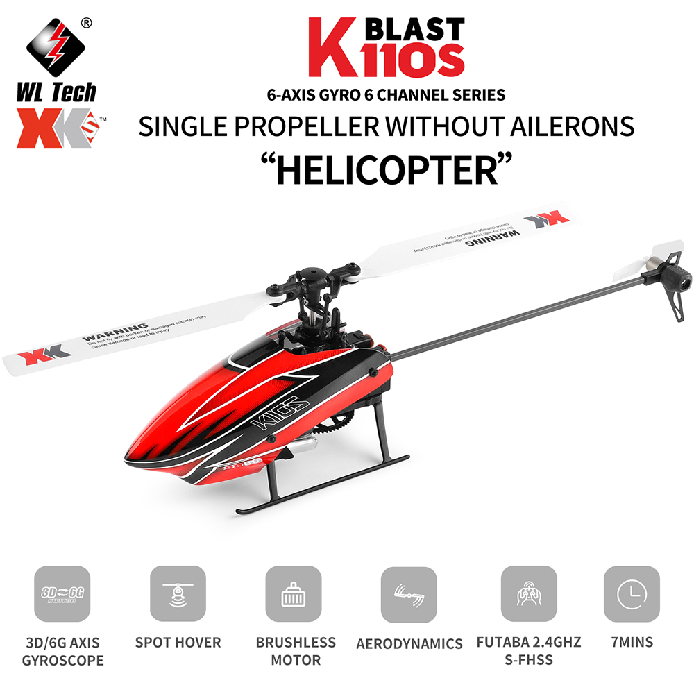 Rc Helicopter Blade - Wltoys XK K110S 6CH 3D 6G