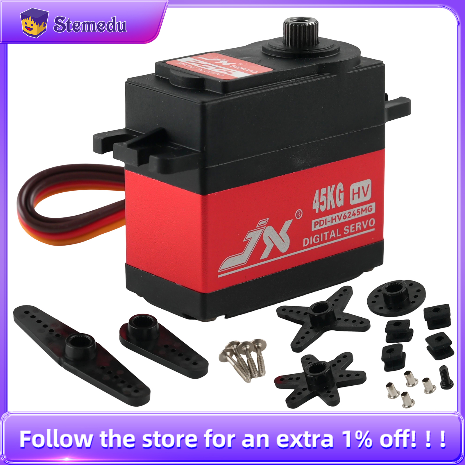 Rc Helicopter Parts - Servo JX PDI-HV6245MG 45KG HV Torsi