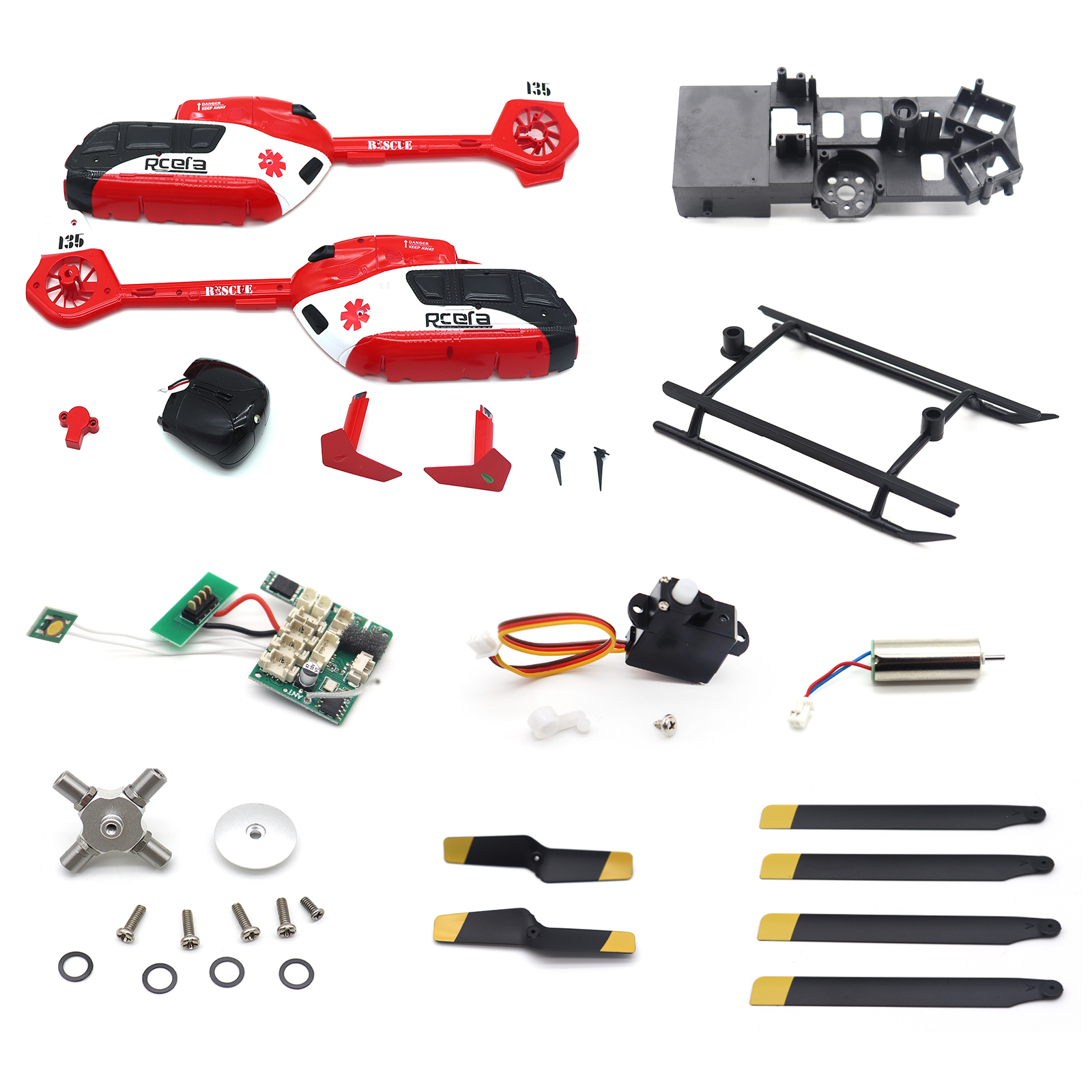 Rc Helicopter Servo - Bagian Asli untuk C159 EC-135 RC
