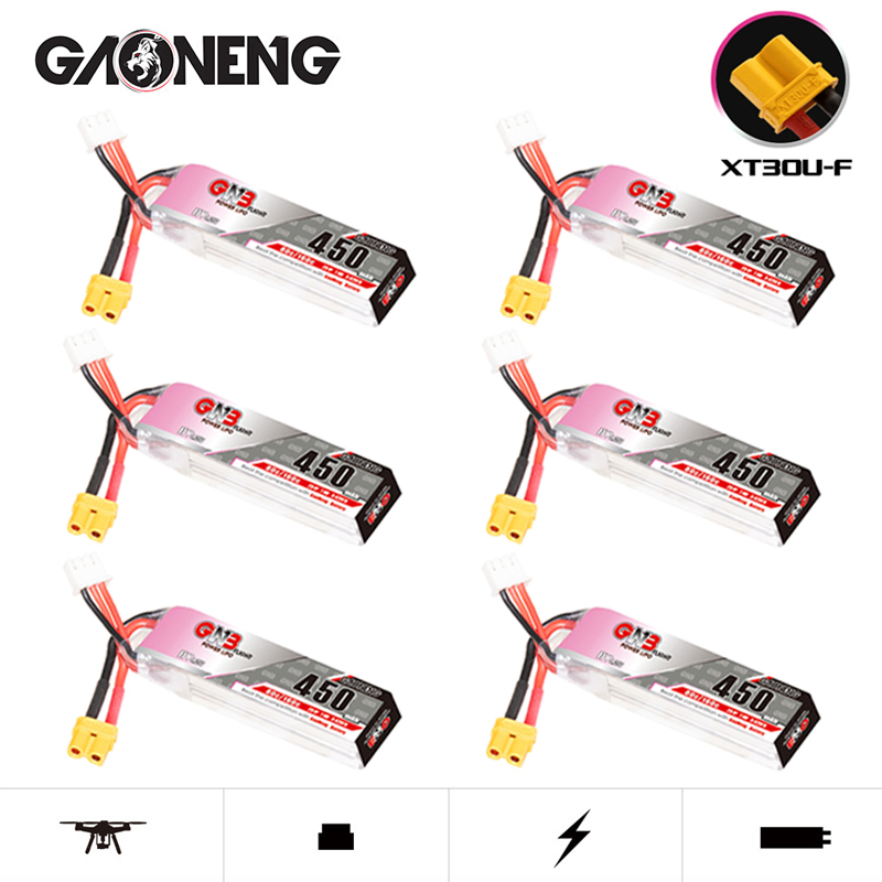 Rc Helicopter Parts - GNB baterai LiPo HV 2S 7.6V