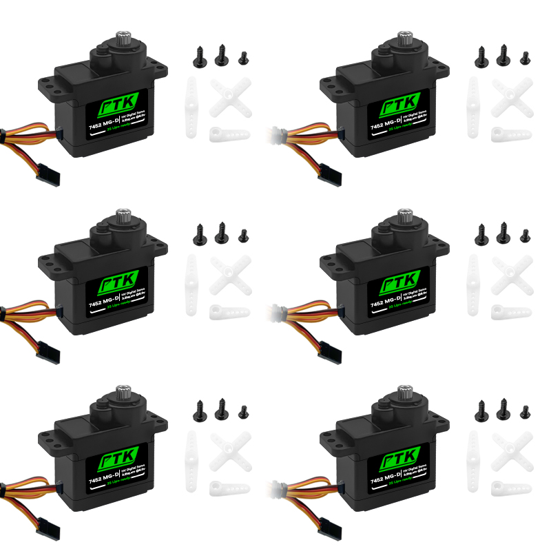 Rc Helicopter Servo - PTK 7452 MG-D 9G Servo Digital