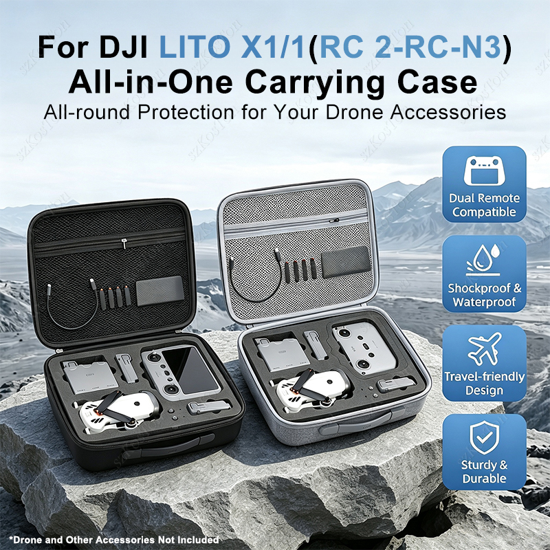 Rc Helicopter Bag - Tas Penyimpanan Kotak Pelindung Tahan Guncangan