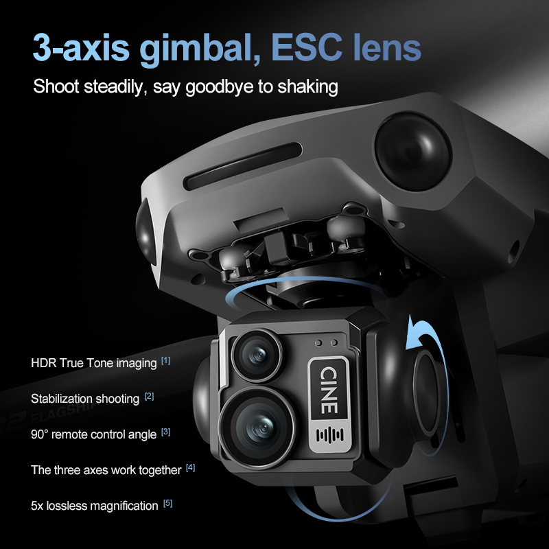 Drone RC Quadcopter 8K 3 Axis  - Rc Helicopter Electric ulasan dan harga