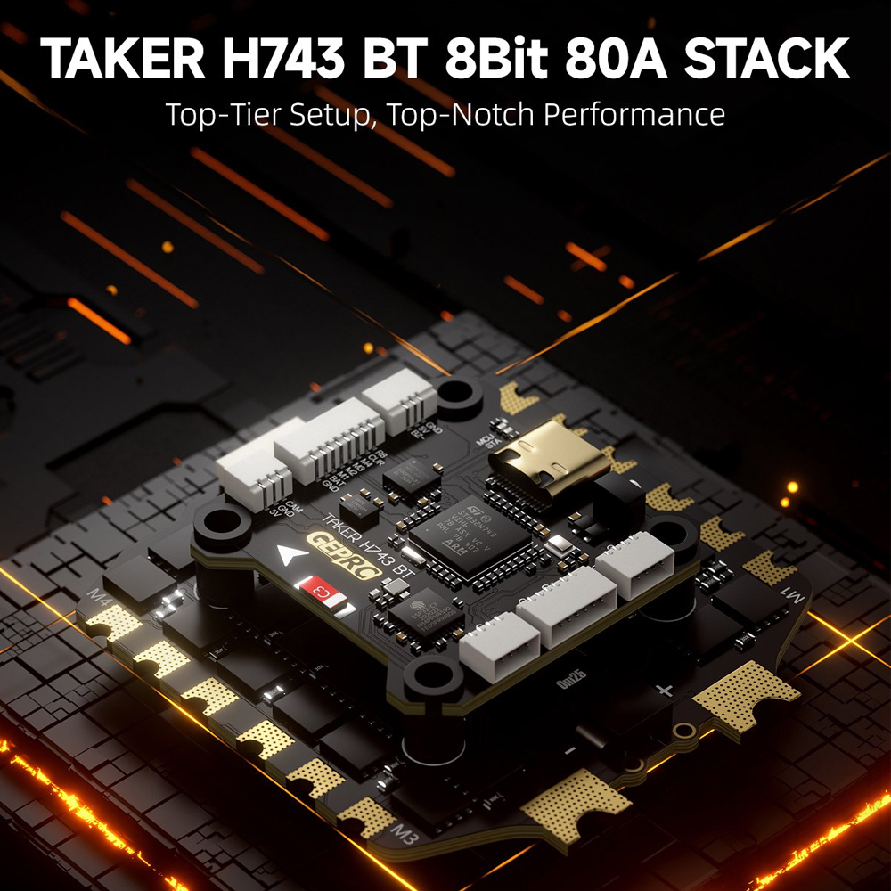 GEPRC TAKER H743 BT 8Bit 80A S - Rc Helicopter Gyro ulasan dan harga