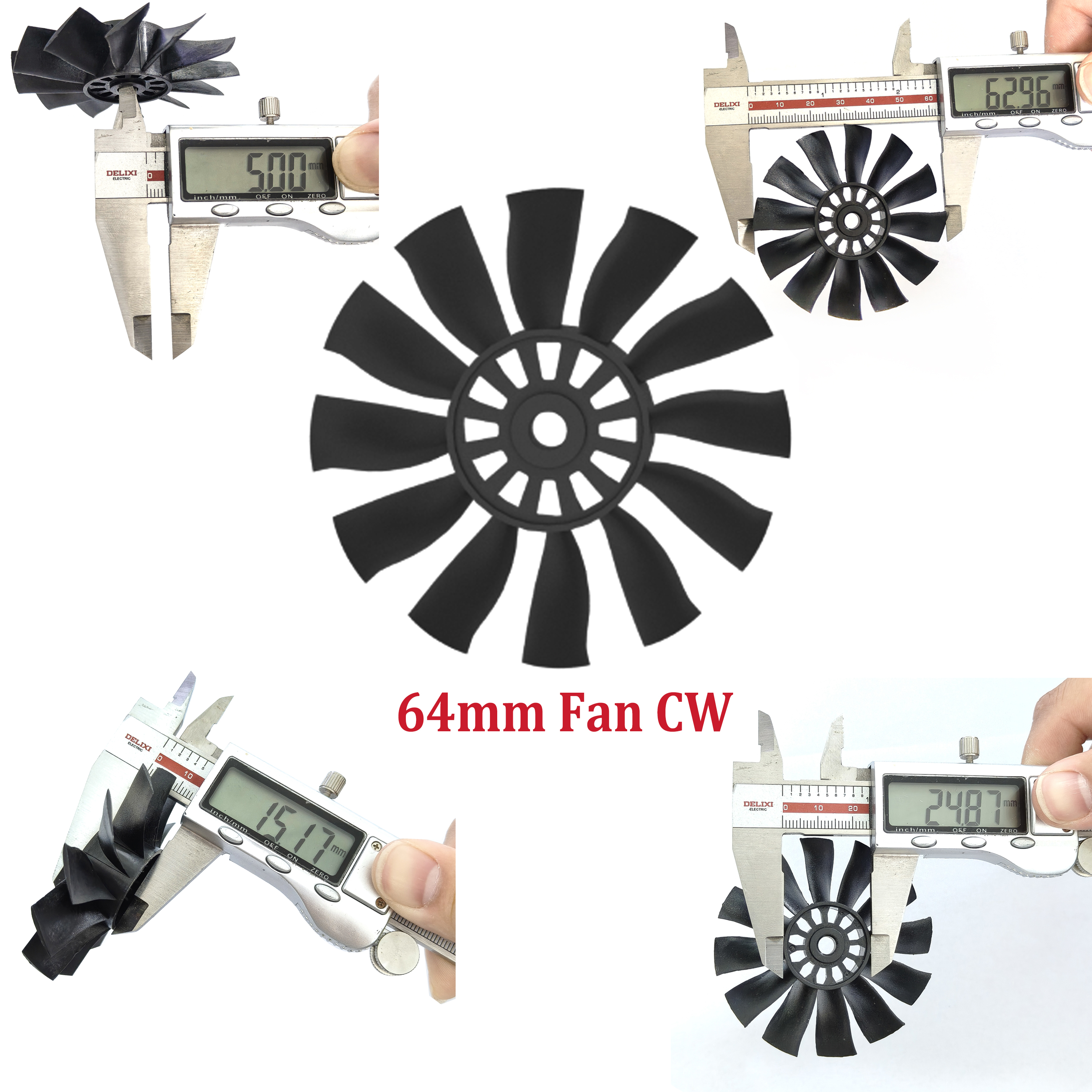 QX-MOTOR 12Blades CW CCW 70mm  - Rc Helicopter Blade ulasan dan harga