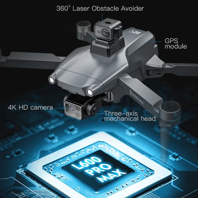 L600 PRO MAX Drone GPS profesi - Rc Helicopter Electric ulasan dan harga