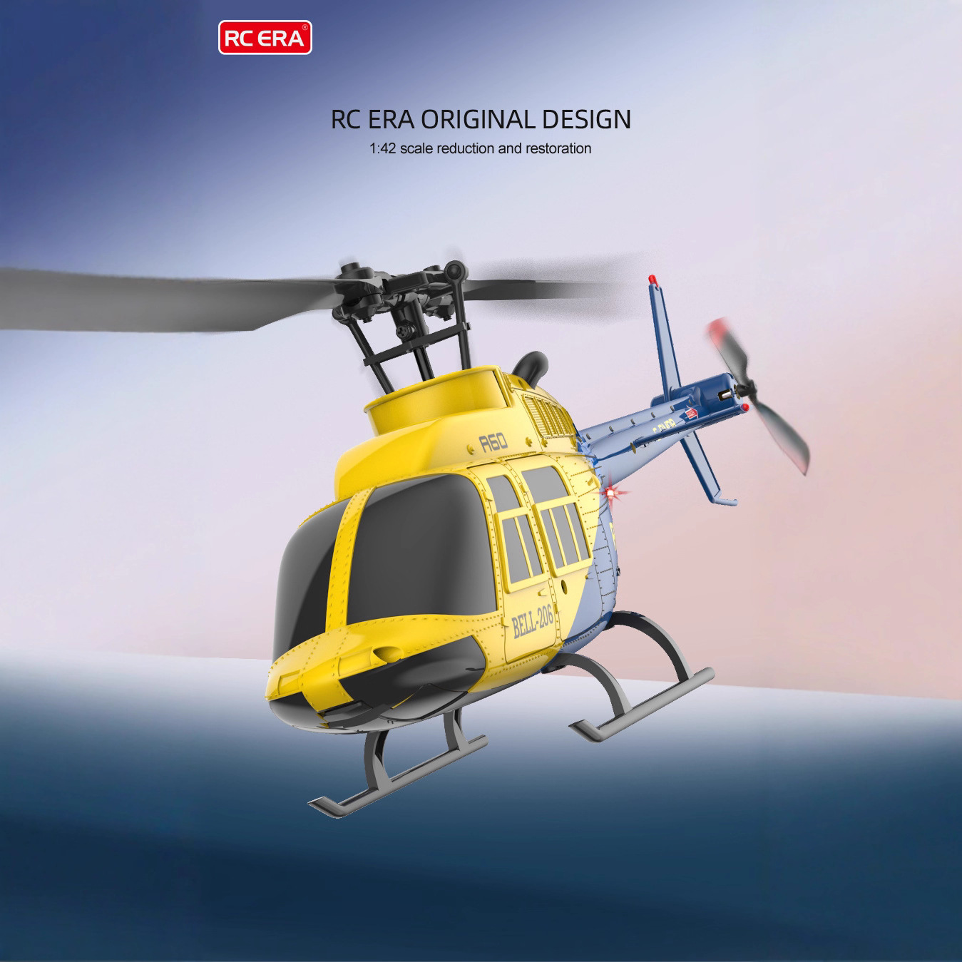 Helikopter RC Bell 206 Skala A - Rc Helicopter Single Rotor ulasan dan harga