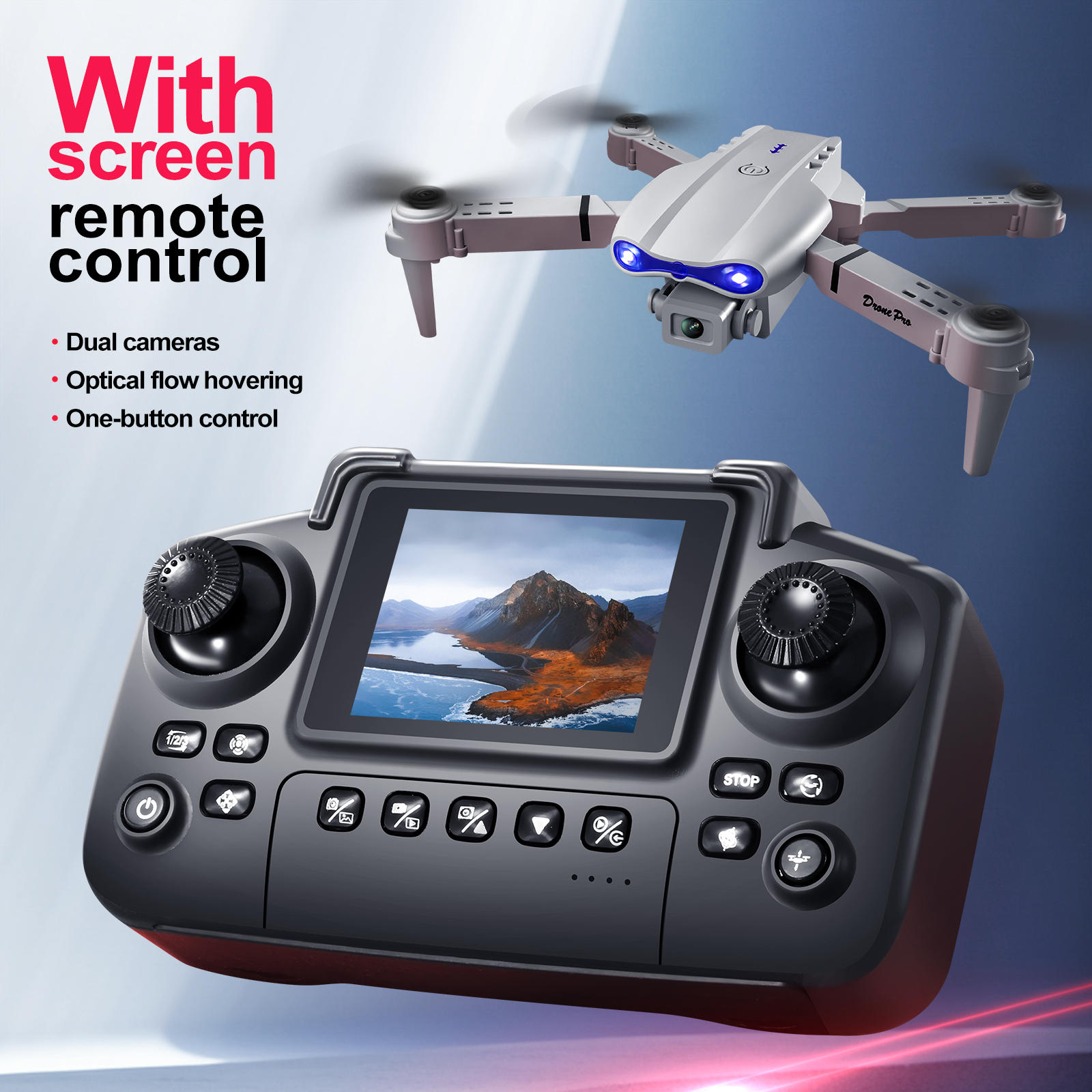 Drone E88 E99 Baru 2025 dengan - Rc Helicopter Case ulasan dan harga