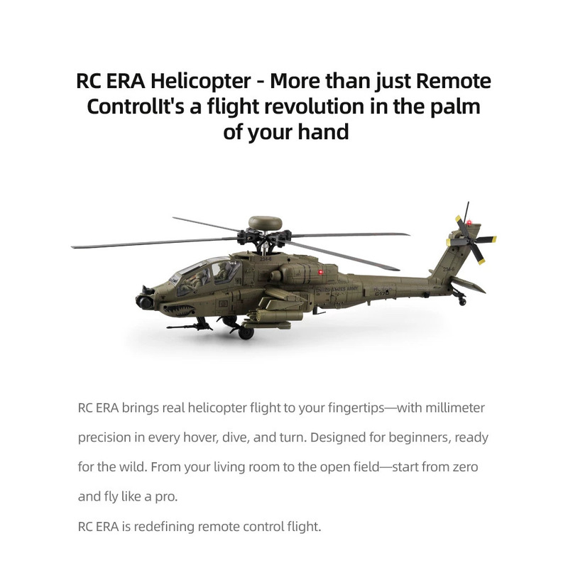 Helikopter RC Era C170 Ah 64d  - Rc Helicopter Single Rotor ulasan dan harga