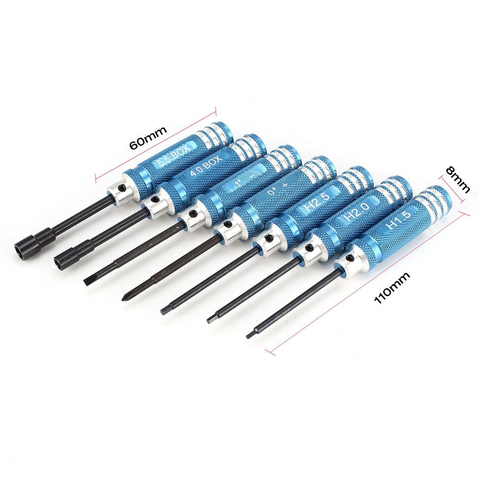 YSIDO 7 buah 1.5 2.0 2.5mm obe - Rc Helicopter Tool Kit ulasan dan harga