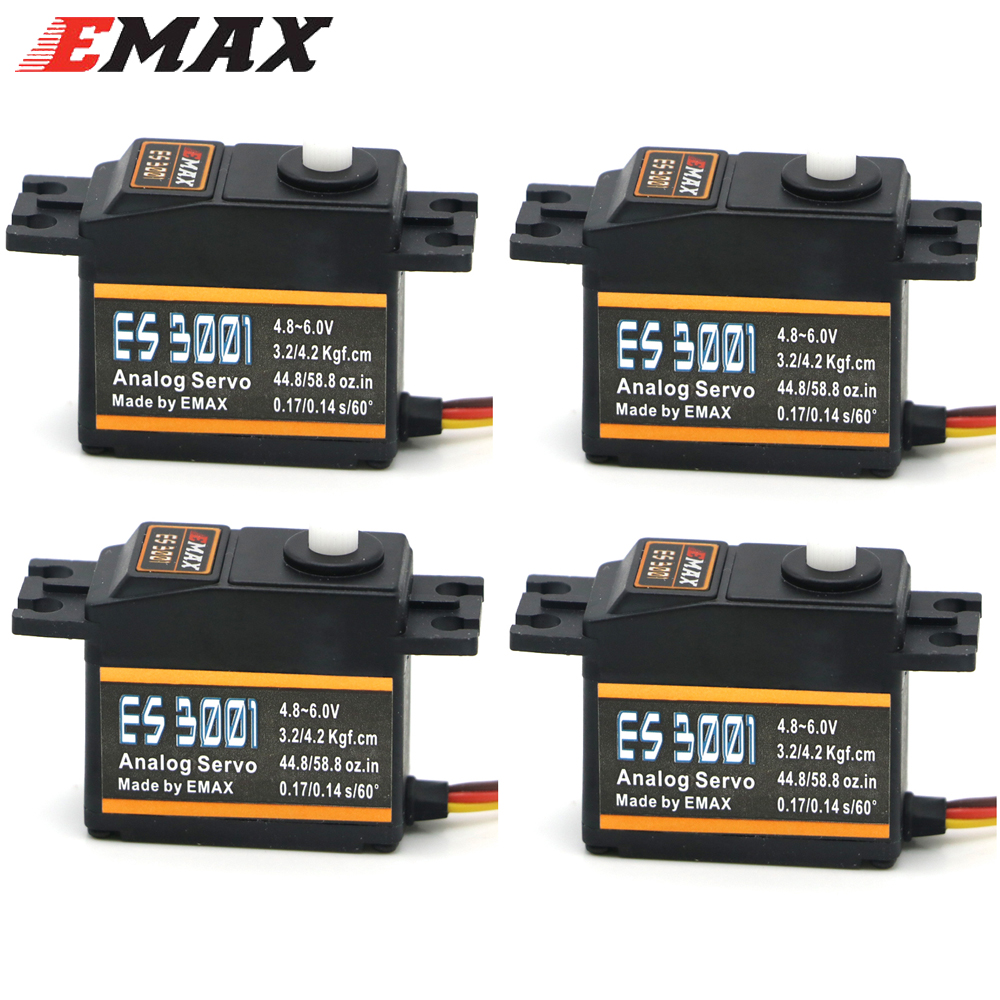 1/4 Buah EMAX ES3001 4.8-6.0V  - Rc Helicopter Servo ulasan dan harga