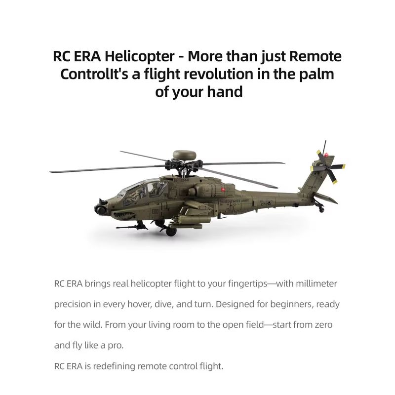 Baru Tersedia RC Era Ah-64d Ap - Rc Helicopter Single Rotor ulasan dan harga